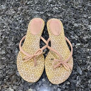 Kate Spade Mistic Bow Blush Pink Thong Sandals Size 8.5